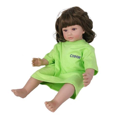 【COME HELL HIGH WATER】CHHW LOGO  KIDS TEE -lime green-